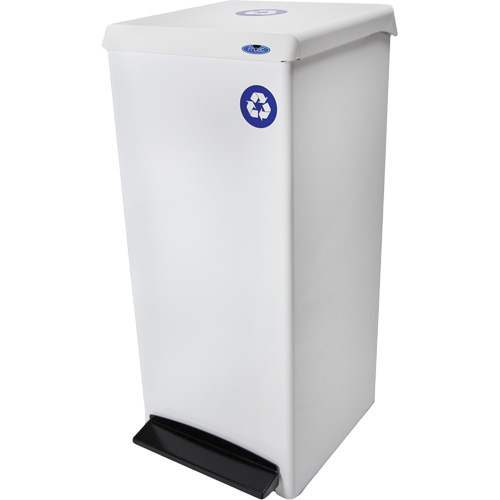 Foot Operated Waste Receptacle, Steel, 25 US gal. Haskins Industrial Inc.