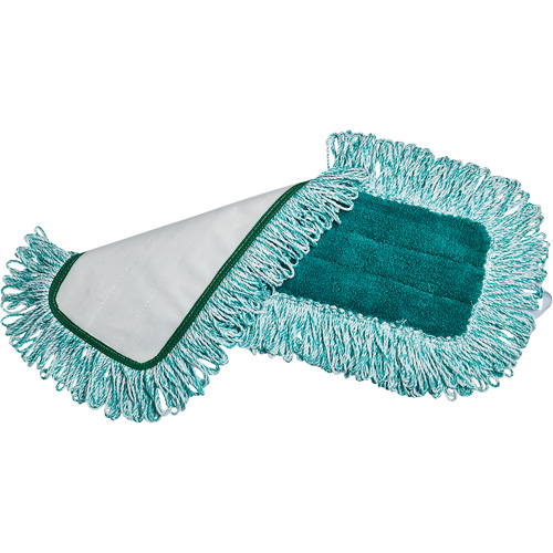 Tampon sec &agrave; frange, Style Boucles et crochets, Microfibre/Polyester, 36" lo x 5-3/4" la Haskins Industrial Inc.