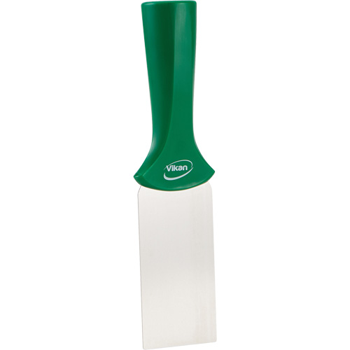 Handle-Mounted Stainless Steel Scraper, Green, 2" W x 8" L Haskins Industrial Inc.