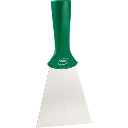 Handle-Mounted Stainless Steel Scraper, Green, 4" W x 8" L Haskins Industrial Inc.