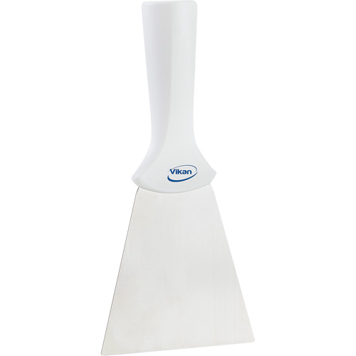 Handle-Mounted Stainless Steel Scraper, White, 4" W x 8" L Haskins Industrial Inc.
