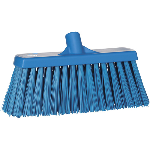 Balai-brosse robuste, Crins Ferme, 13", Polyester, Bleu Haskins Industrial Inc.