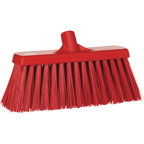 Balai-brosse robuste, Crins Ferme, 13", Polyester, Rouge Haskins Industrial Inc.