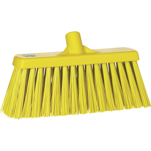 Balai-brosse robuste, Crins Ferme, 13", Polyester, Jaune Haskins Industrial Inc.