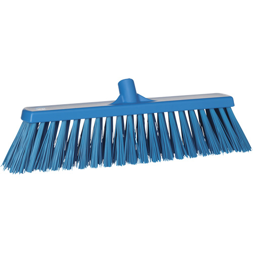 Balai-brosse robuste, Crins Ferme, 20", Polyester, Bleu Haskins Industrial Inc.