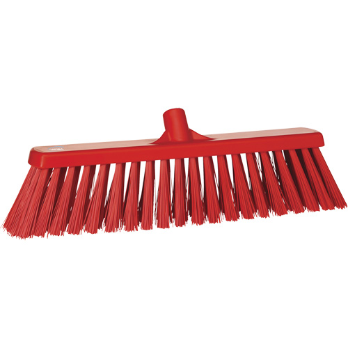 Balai-brosse robuste, Crins Ferme, 20", Polyester, Rouge Haskins Industrial Inc.