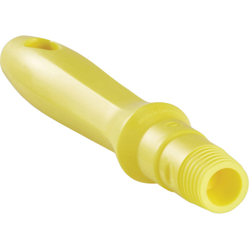Mini manche, Brosse/Support &agrave; tampon/Grattoir/Raclette, Jaune, Standard, 6-1/4" lo Haskins Industrial Inc.