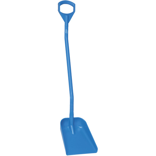 Ergonomic Small Blade Shovel, 50" Length, Plastic, Blue Haskins Industrial Inc.