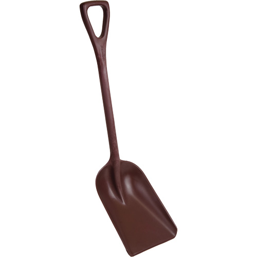 Pelle monobloc perceptible par d&eacute;tecteur de m&eacute;tal, Lame 10" x 14", Longueur de 37-1/2", Plastique, Rouge Haskins Industrial Inc.