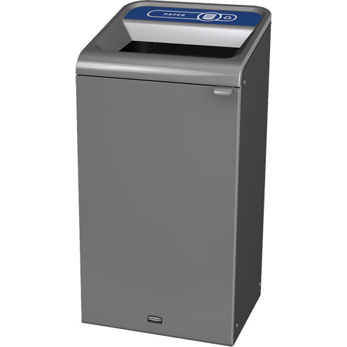 Configure Paper Waste Container, Bulk/Curbside/Deskside, Steel, 23 US gal. Haskins Industrial Inc.