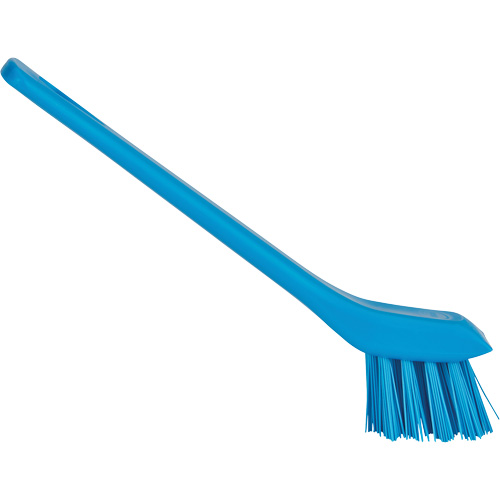 Brush with Scraping Edge, Stiff Bristles, 6" Long, Blue Haskins Industrial Inc.
