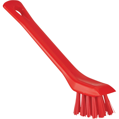 Brush with Scraping Edge, Stiff Bristles, 6" Long, Red Haskins Industrial Inc.