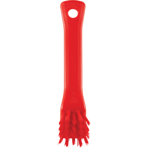 Brush with Scraping Edge, Stiff Bristles, 6" Long, Red Haskins Industrial Inc.
