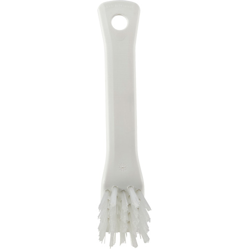 Brush with Scraping Edge, Stiff Bristles, 6" Long, White Haskins Industrial Inc.