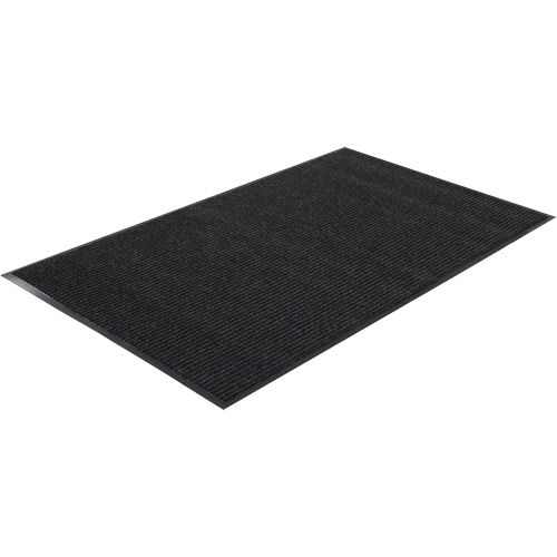 Twin Rib Matting, Wiper/Scraper, 4' x 6' x 1/4", Charcoal Haskins Industrial Inc.