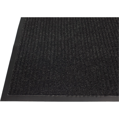 Twin Rib Matting, Wiper/Scraper, 4' x 6' x 1/4", Charcoal Haskins Industrial Inc.