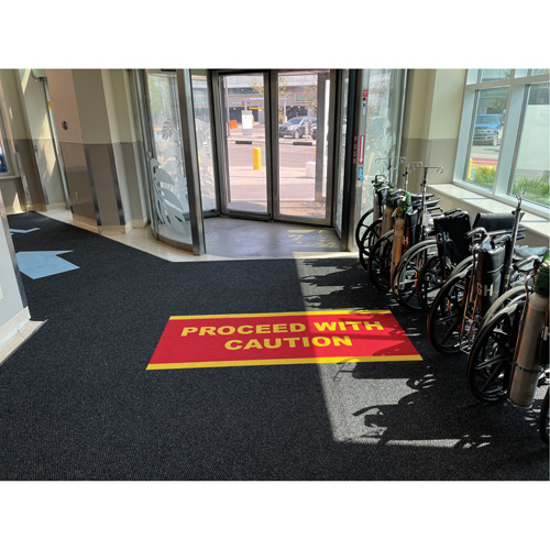 Tapis dentr&eacute;e Supreme Knob, Essuie-pieds/grattoir, 13-5/12' x 75-1/2' x 7/16", Charbon Haskins Industrial Inc.