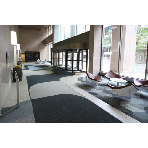 Tapis dentr&eacute;e Supreme Knob, Essuie-pieds/grattoir, 13-5/12' x 75-1/2' x 7/16", Charbon Haskins Industrial Inc.