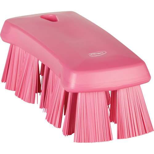 UST Hand Brush, Stiff Bristles, 6-9/10" Long, Pink Haskins Industrial Inc.