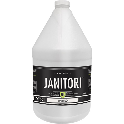 Janitori 81 Dishwash Cleaner, Liquid, 4 L Haskins Industrial Inc.
