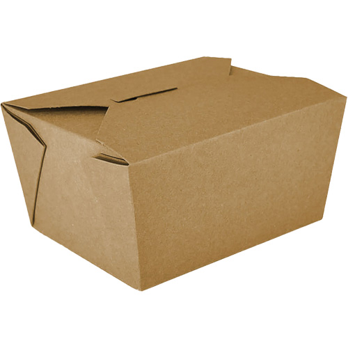 Kraft Take Out Food Containers, Corrugated, Rectangular Haskins Industrial Inc.