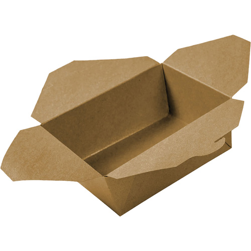 Kraft Take Out Food Containers, Corrugated, Rectangular Haskins Industrial Inc.
