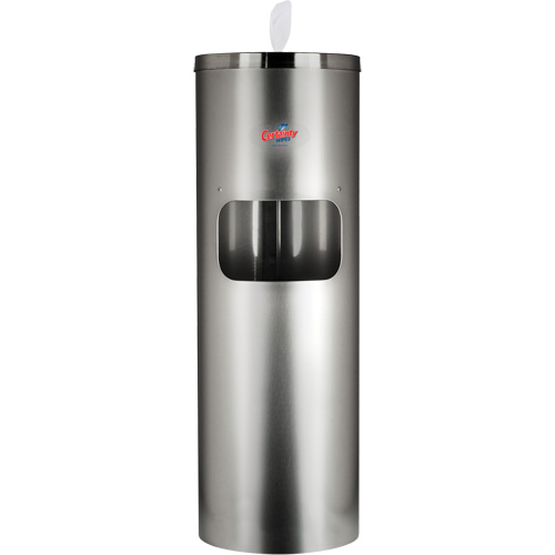 Stainless Steel Wipes Floor Stand Haskins Industrial Inc.