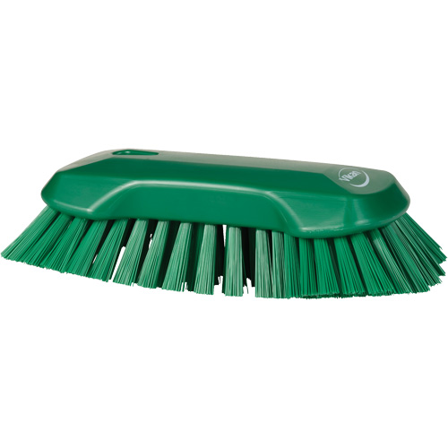 Brosse &agrave; main, Soies Tr&egrave;s ferme, Longueur de 9-1/10", Vert Haskins Industrial Inc.
