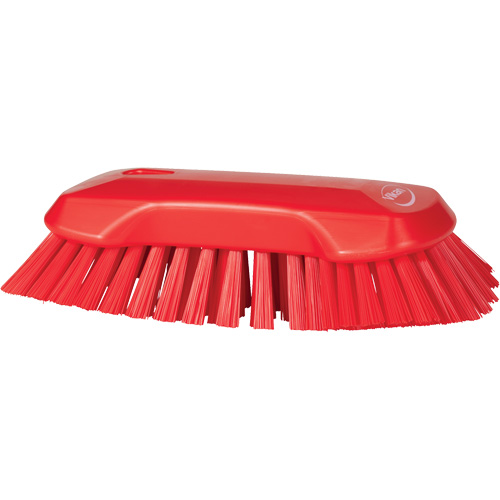 Hand Brush, Extra Stiff Bristles, 9-1/10" Long, Red Haskins Industrial Inc.