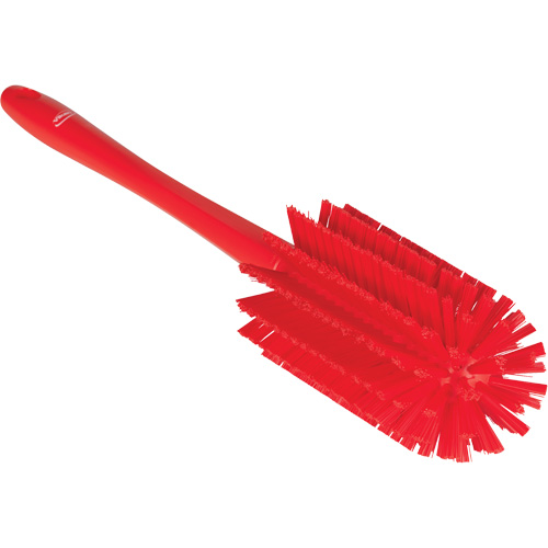 Brosse moyenne avec manche, Soies Ferme, Longueur de 17", Rouge Haskins Industrial Inc.