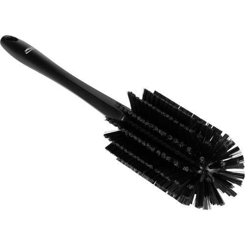 Brosse moyenne avec manche, Soies Ferme, Longueur de 17", Noir Haskins Industrial Inc.