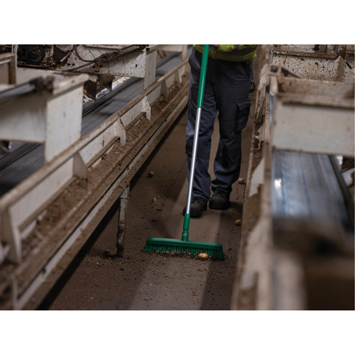 T&ecirc;te de balai-brosse, Crins Fin/Ferme, 16-1/2", Polyester/Polypropyl&egrave;ne, Vert Haskins Industrial Inc.