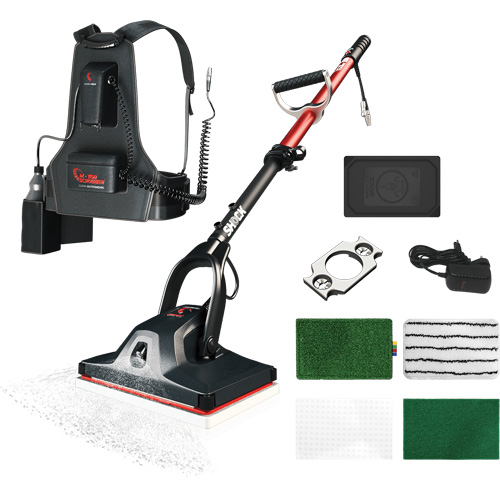Shock Oscillating Floor Cleaning Machine with Backpack, Cleaner Haskins Industrial Inc.