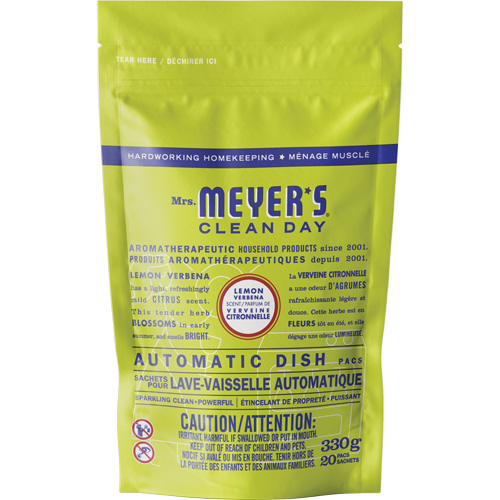 Mrs. Meyer's&reg; Clean Day Automatic Dish Pacs Detergent, Pods, 330 g, Lemon Verbena Haskins Industrial Inc.