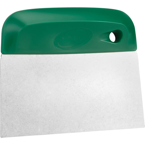 Flexible Stainless Steel Dough Cutter/Scraper, Green, 4-1/2" W x 5-3/4" L Haskins Industrial Inc.