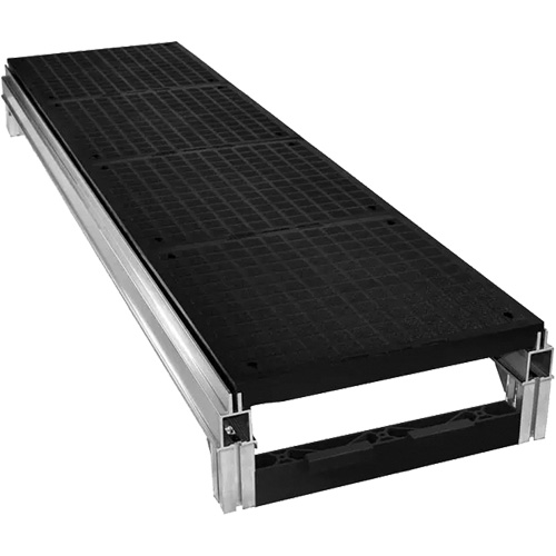Trousse de plateforme de travail modulaire en aluminium lisse FOUNDATION, 36" la x 72" pr, Capacit&eacute; de 400 lb, Enti&egrave;rement soud&eacute; Haskins Industrial Inc.