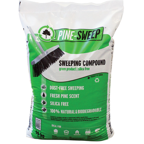 Pine Sweep Biodegradable Sweeping Compound, Bag, 44 lbs. (20 kg) Haskins Industrial Inc.