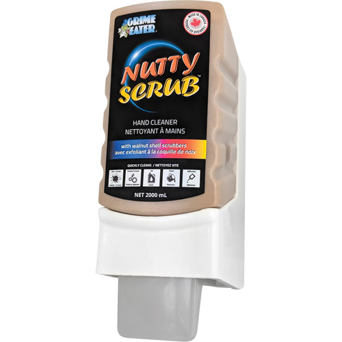 Nettoyant &agrave; mains avec exfoliant en coquille de noyer Nutty Scrub, Pierre ponce, 2000 ml, Cartouche en plastique, Sans parfum Haskins Industrial Inc.
