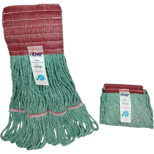 Wide-Band Mop Head, Antimicrobial/Floor Finishing/Specialty, Cotton/Rayon/Synthetic, Loop Style Haskins Industrial Inc.