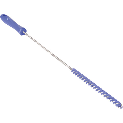 Tube Brush, Stiff Bristles, 19-7/10" Long, Purple Haskins Industrial Inc.