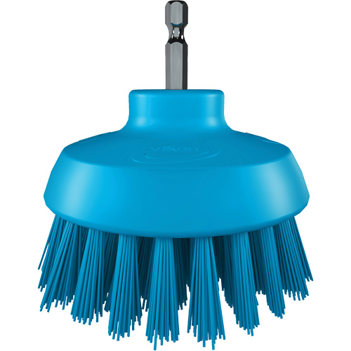 Brosse ronde HyDrive pour perceuse, Soies Tr&egrave;s ferme, Longueur de 3-1/10", Bleu Haskins Industrial Inc.