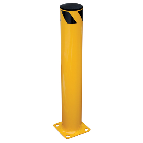 Safety Bollard, Steel, 36" H x 5.5" W, Yellow Haskins Industrial Inc.