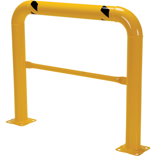 High Profile Machinery Guards, 4' W x 3.5' H, Yellow Haskins Industrial Inc.