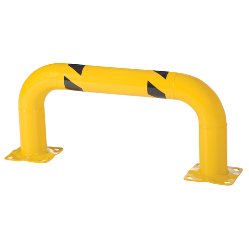 Low Profile Rack Guards, 3' W x 1.4' H, Yellow Haskins Industrial Inc.