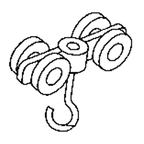 Curtain Partition Track Double Steel Roller Haskins Industrial Inc.