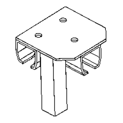 Floor Mount Curtain Partition Connector Haskins Industrial Inc.
