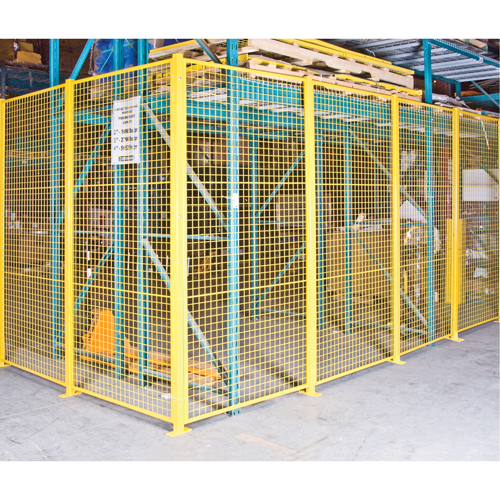 Wire Mesh Partition Components - Universal Posts, 8-1/4' H Haskins Industrial Inc.