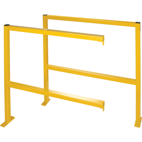 Perimeter Guards - Tubular Style, 48" W x 49-1/2" H, Yellow Haskins Industrial Inc.