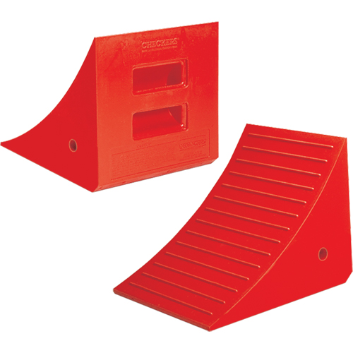 Cales-roue robustes, Polyur&eacute;thane, Orange, 14" la x 17" p x 14" h Haskins Industrial Inc.