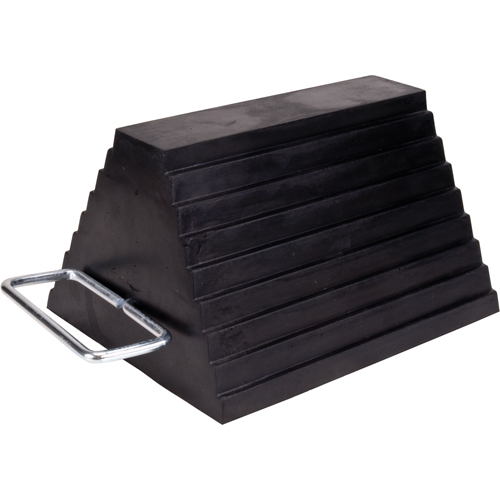 Wheel Chock, 9" x 8" x 6", Black Haskins Industrial Inc.